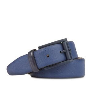 SWISSGEAR Saffiano Leather Belt | Navy Blue | I’d say a size 32 Waist